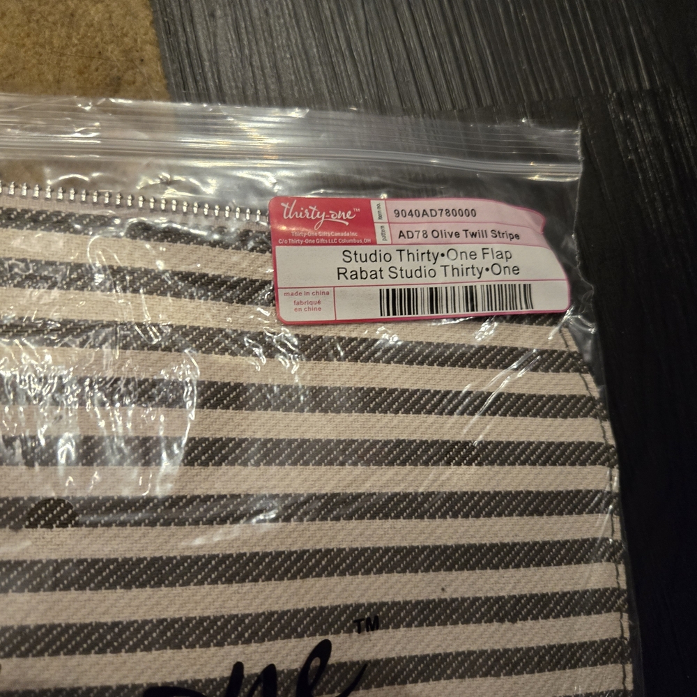 Thirty-One Striped Flap